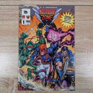 Action Zone #1 1994 CBS Promo Comic TMNT WildC.A.T.s Skeleton Warriors